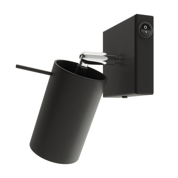 Czarna metalowa lampa punktowa ø 6 cm Etna – Sollux