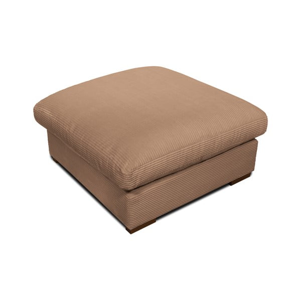 Jasnobrązowy sztruksowy puf Comfy – Scandic-image-3
