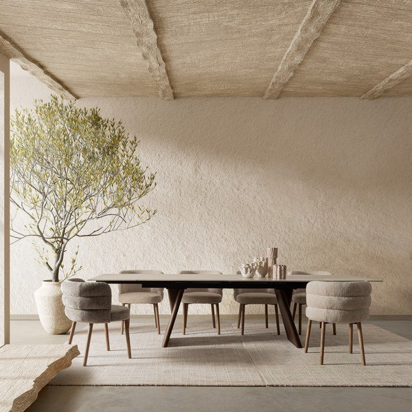 Szare tapicerowane krzesło Ilma – Bizzotto-image-1