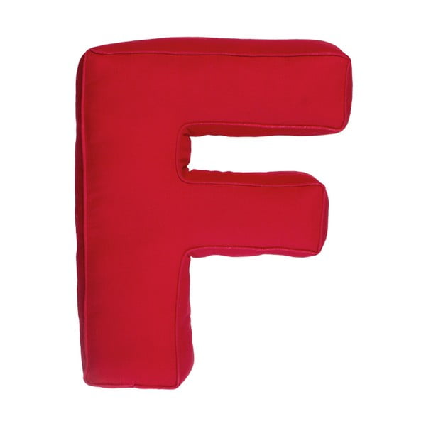 Poduszka w kształcie litery F, czerwona