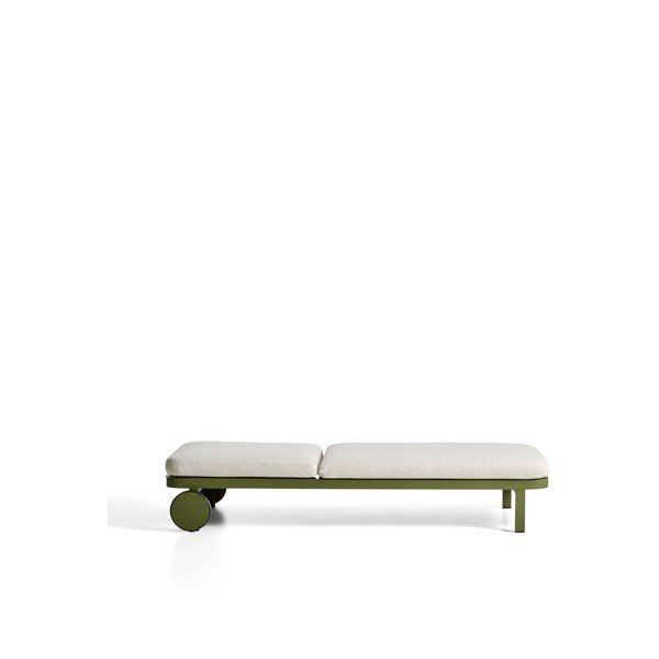 Zielony metalowy regulowany leżak ogrodowy Kionia – Kave Home-image-4