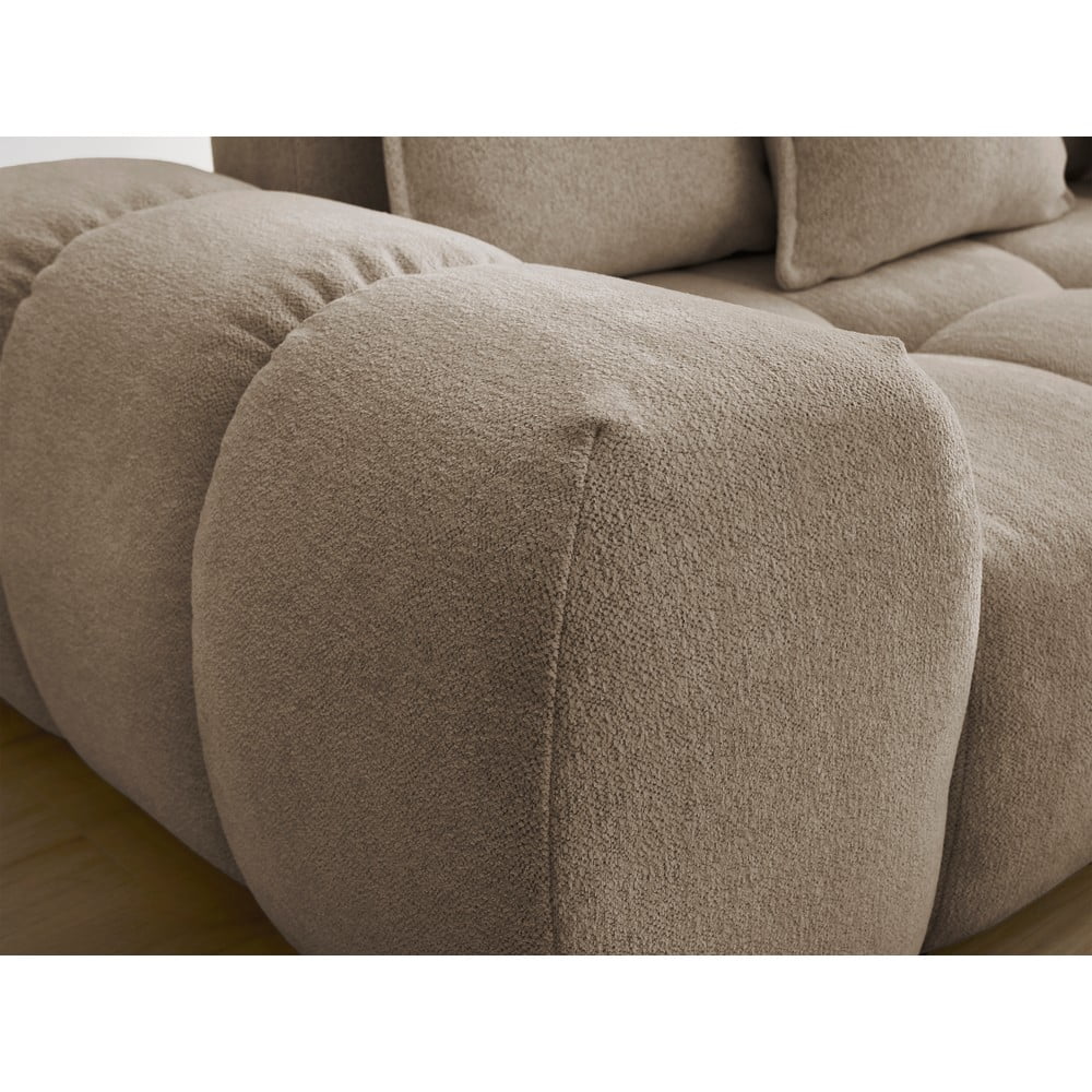 Szarobrązowa sofa z tkaniny szenilowej 278 cm Everest – Bobochic Paris (zdjęcie 5)
