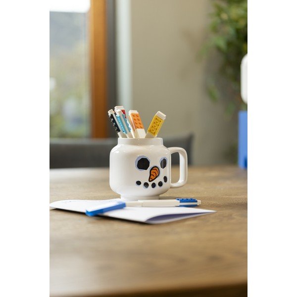 Biały ceramiczny kubek dla dzieci do latte 255 ml Snowman – LEGO®-image-2