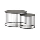 Okrągły stolik ze szklanym blatem ø 75 cm Hadar – Kave Home