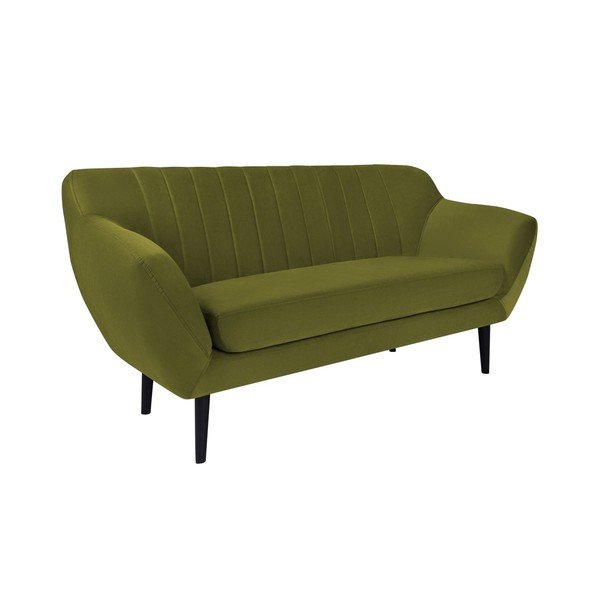 Zielona aksamitna sofa Mazzini Sofas Toscane, 158 cm-image-2