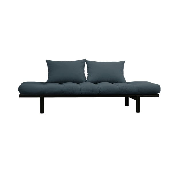 Sofa z niebieskozielonym pokryciem Karup Design Pace Black/Petrol Blue