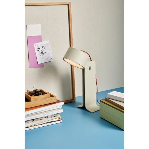 Beżowa lampa stołowa (wysokość 32 cm) Crea – Hübsch-image-3