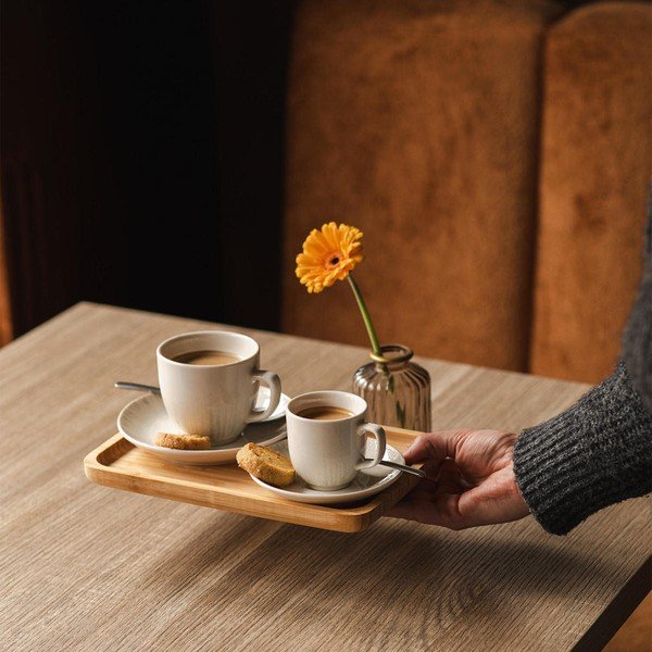 Jasnoszara porcelanowa filiżanka do cappuccino 200 ml Nuance – BonBistro-image-2
