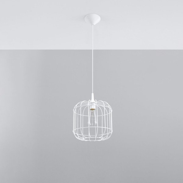 Biała lampa wisząca ø 23 cm Albino – Sollux-image-2