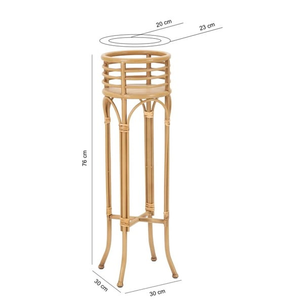 Metalowy kwietnik ø 23 cm (wysokość 76 cm) Panama – Mauro Ferretti-image-2