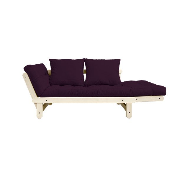 Sofa rozkładana Karup Beat Natural/Purple Plum-image-3