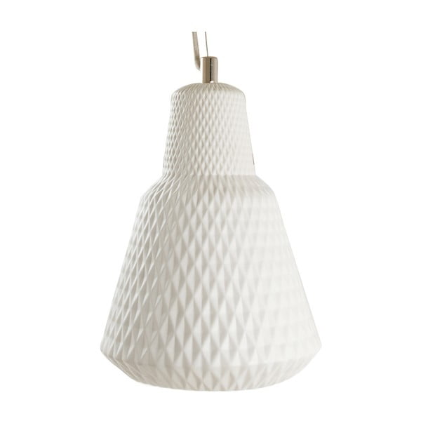 Biała lampa wisząca Karlsson Cast Ceramic