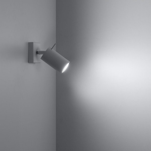 Biała metalowa lampa punktowa 8x8 cm Etna – Sollux-image-4