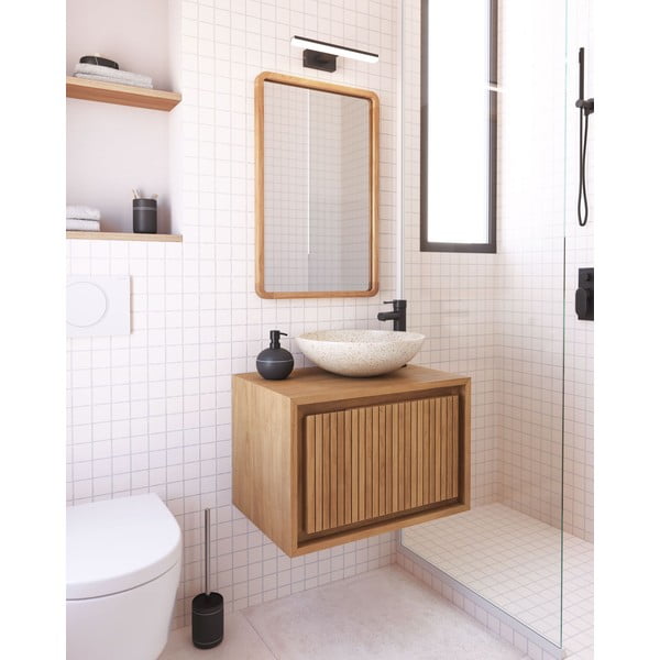 Szafka pod umywalkę z drewna tekowego Kave Home Taciana-image-1