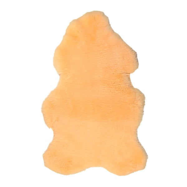 Żółta skóra z krótkim włosiem Dotonna, 110x60 cm