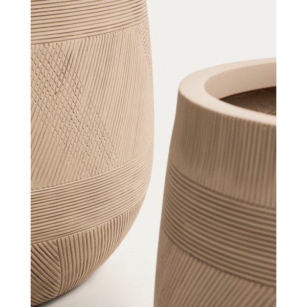 Betonowe osłonki na doniczki zestaw 2 szt. ø 50 cm Tival – Kave Home-image-4