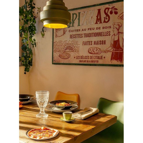 Zielona lampa wisząca ø 25 cm – Antic Line-image-1