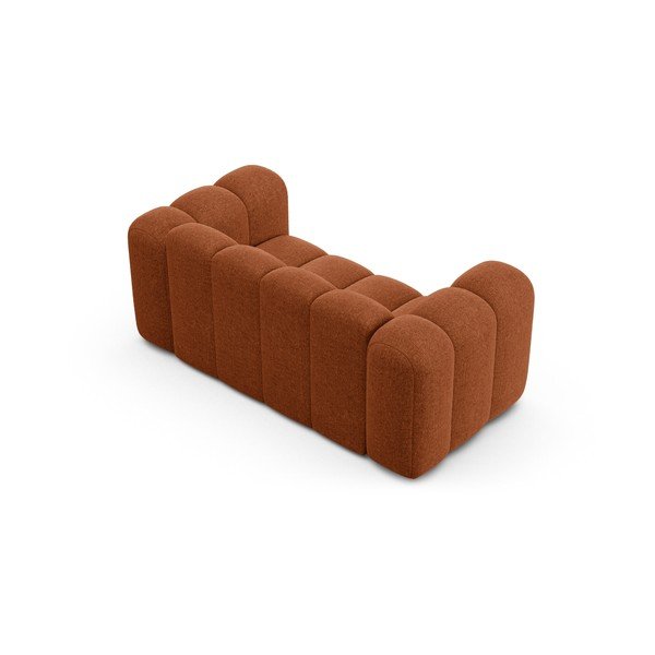 Ceglasta sofa z tkaniny szenilowej 170 cm Lupine – Micadoni -image-2