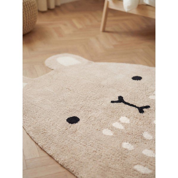 Beżowy bawełniany dywan dziecięcy odpowiedni do prania/tkany ręcznie 120x152 cm Snuggle Pucki – Hanse Home-image-2