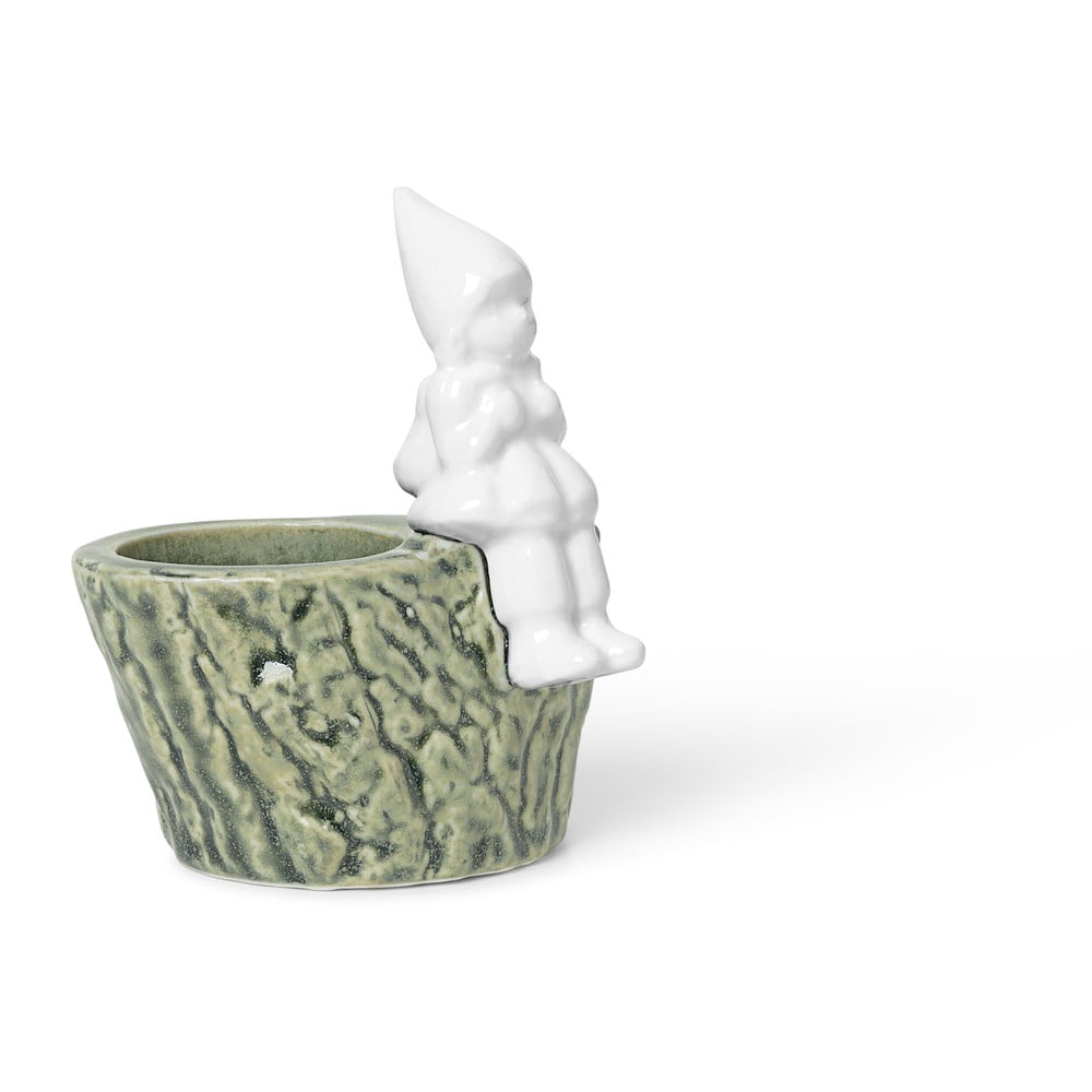 Świąteczny świecznik z porcelany i kamionki Kähler Design Christmas Tales, dł. 8,5 cm (zdjęcie 4)
