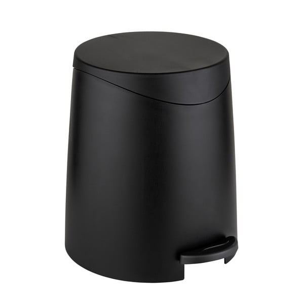 Czarny plastikowy kosz na śmieci z pedałem 3 l Portes – Allstar