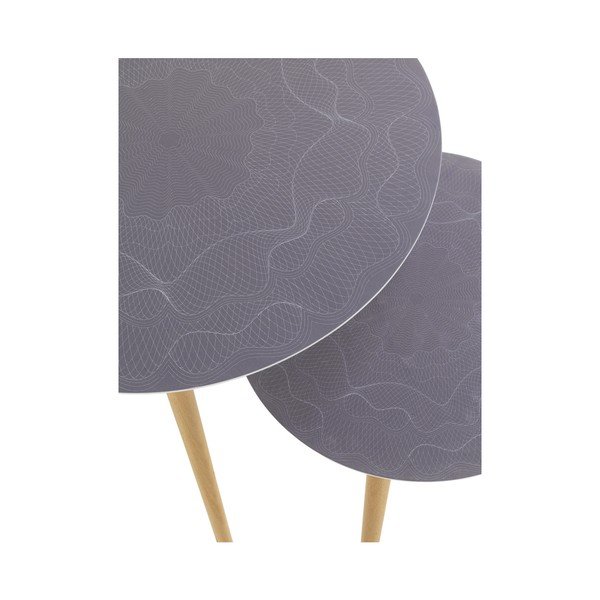 Zestaw 2 stolików Geese Nordic Style Grisso, ⌀ 60 cm-image-1