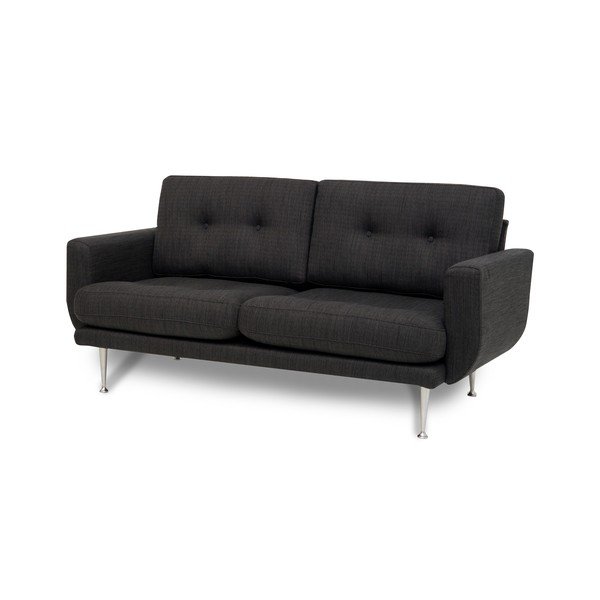 Antracytowa sofa 2-osobowa Scandic Fly-image-3