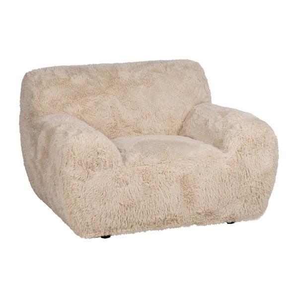 Beżowy fotel Teddy – Ixia
