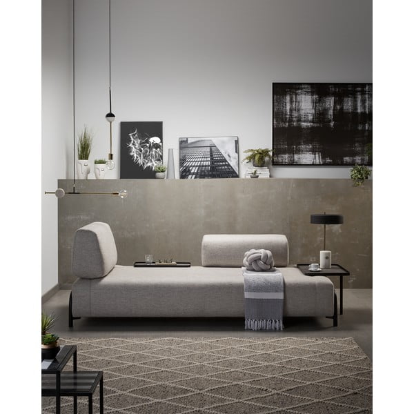 Beżowa sofa ze schowkiem Kave Home Compo-image-1