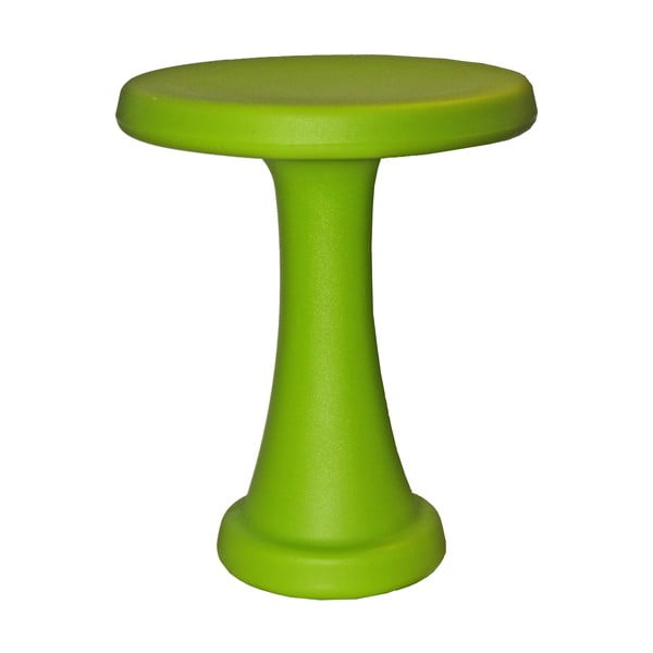 Zielony stołek OneLeg, 32cm