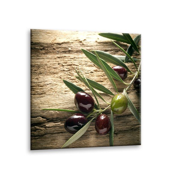 Obraz Styler Glas Kitchen Olives 4, 30x30 cm-image-1