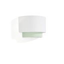 Białao-urkusowa lampa dziecięca z tekstylnym kloszem Bianella – Kave Home