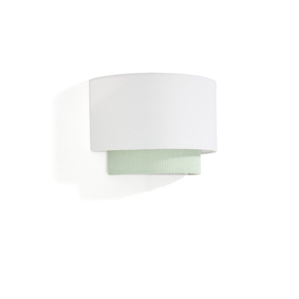 Białao-urkusowa lampa dziecięca z tekstylnym kloszem Bianella – Kave Home