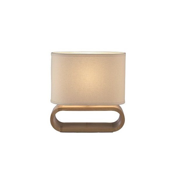 Lampa stołowa Nekso, dębowa