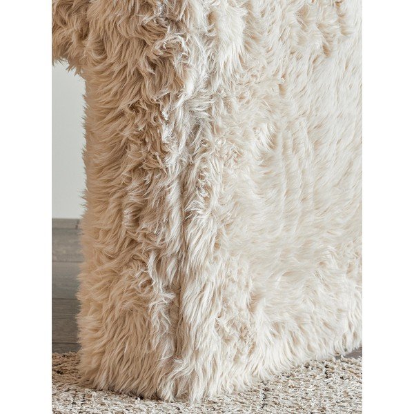 Beżowy puf z imitacji futra Bobbie – Bloomingville-image-4