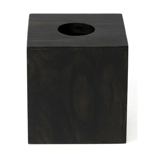 Pojemnik na chusteczki z drewna dębowego Wireworks Mezza Dark-image-3