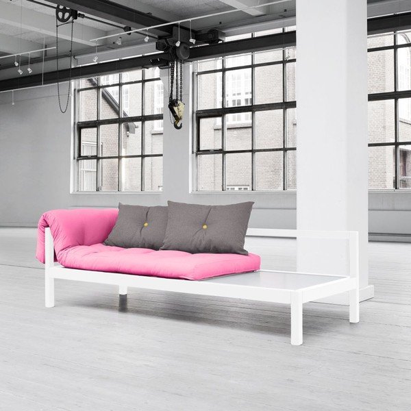 Sofa wielofunkcyjna Karup Soul White/Magenta/Amarillo-image-1