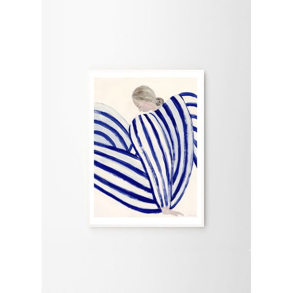 Plakat 30x40 cm Blue Stripe at Concorde – Sofia Lind – The Poster Club-image-4