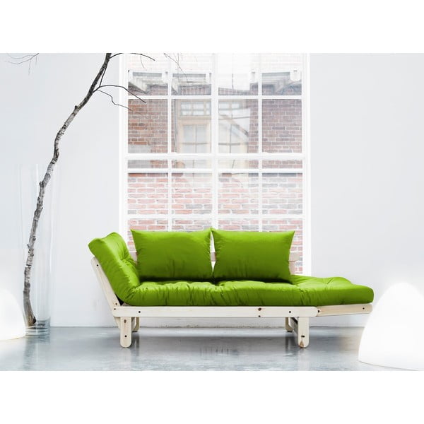 Sofa rozkładana Karup Beat Natural/Lime-image-1