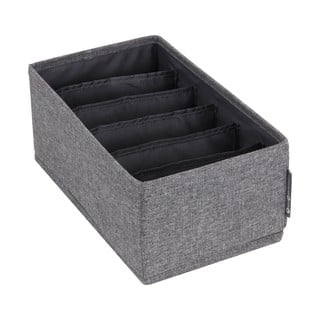Szary organizer do szuflady z przegródkami Bigso Box of Sweden Drawer, 16,5x11 cm