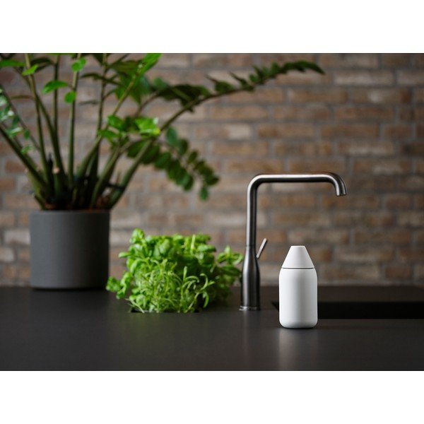 Jasnoszary silikonowy dozownik do mydła 300 ml Singles – Zone-image-2