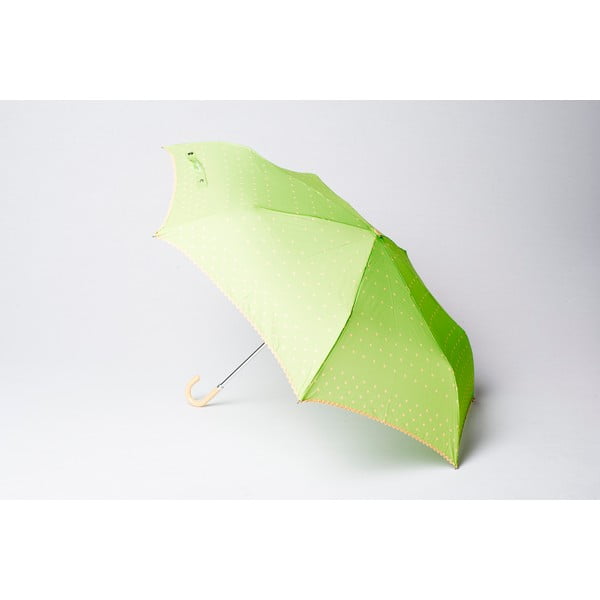 Składany parasol Dots, zielony