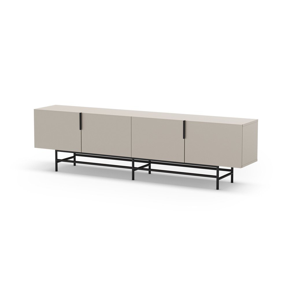Kremowa szafka pod TV 200x54,5 cm Eldia – Marckeric (zdjęcie 4)