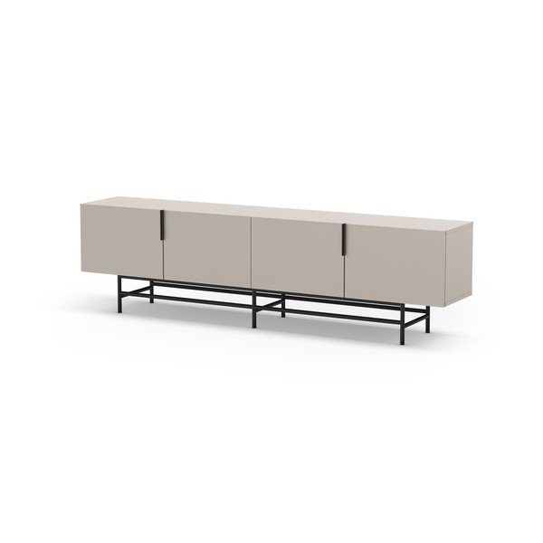 Kremowa szafka pod TV 200x54,5 cm Eldia – Marckeric-image-3