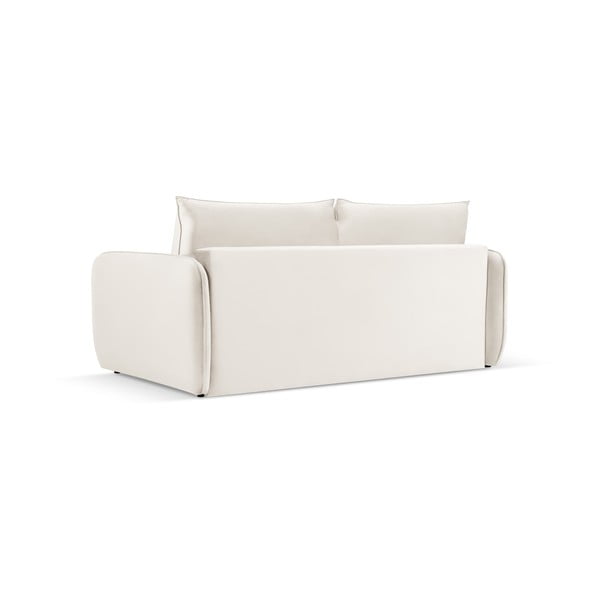 Kremowa aksamitna rozkładana sofa 214 cm Vienna – Cosmopolitan Design-image-3