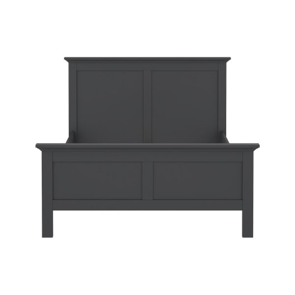 Szare łóżko dwuosobowe 140x200 cm Paris – Tvilum-image-2