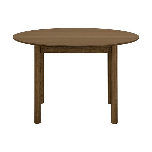 Okrągły rozkładany stół z dodatkowym blatem w dekorze dębu 120x220 cm Bundaberg – House Nordic-image-4