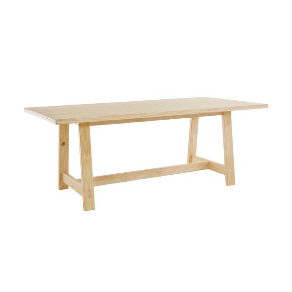Stół z litego drewna sosnowego w naturalnym kolorze 100x200 cm Derby – Støraa-image-1