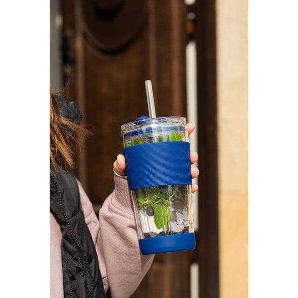 Niebieski kubek termiczny 600 ml Fuori – Vialli Design-image-2