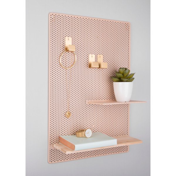 Piaskowo-brązowa tablica metalowa PT LIVING Perky, 34,5x52,5 cm-image-1